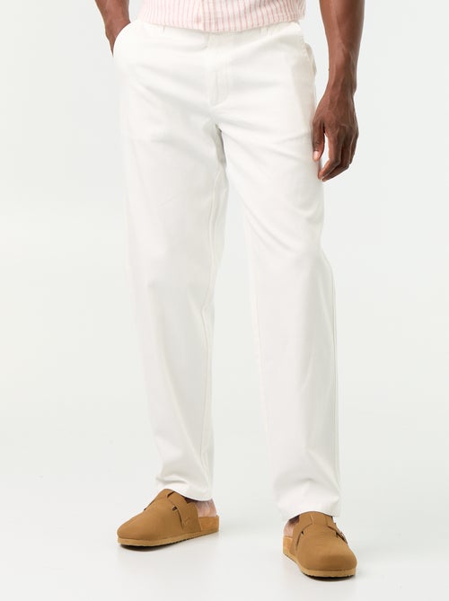 Pantalón chino de dobby - Kiabi