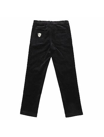 Pantalón chino de invierno para niño | Terciopelo negro | SAINCLAIR
