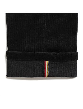 Pantalón chino de invierno para niño | Terciopelo negro | SAINCLAIR