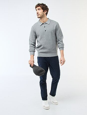 Pantalón chino de pana corte estándar