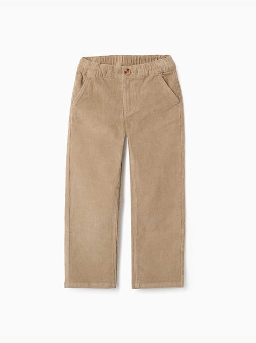 Pantalón chino de pana recto - Kiabi Pantalón chino de pana recto - Kiabi