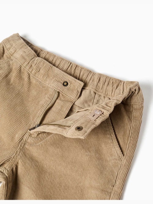 Pantalón chino de pana recto - Kiabi Pantalón chino de pana recto - Kiabi