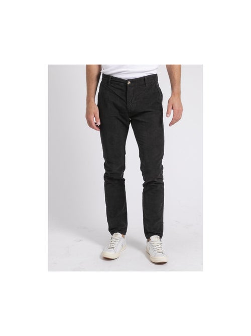 Pantalón chino de puro algodón de terciopelo acanalado VARENNES - Kiabi