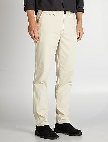 Pantalón chino de sarga corte slim