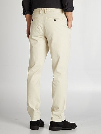 Pantalón chino de sarga corte slim