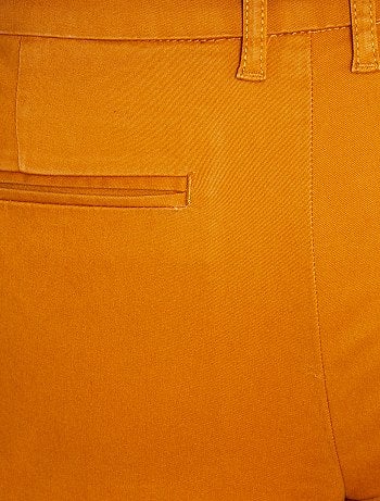 Pantalón chino de sarga de algodón elástica - Kiabi