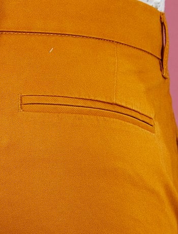 Pantalón chino de sarga de algodón elástica - Kiabi