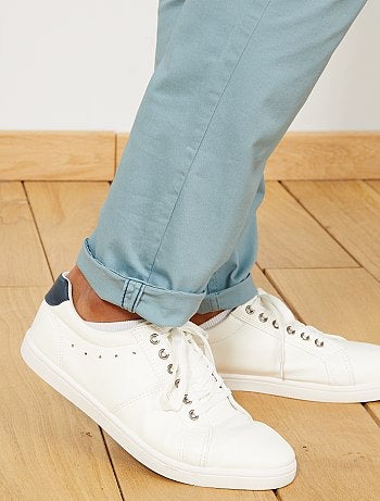 Pantalón chino de sarga de algodón elástica - Kiabi