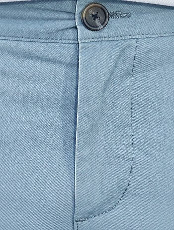 Pantalón chino de sarga de algodón elástica - Kiabi