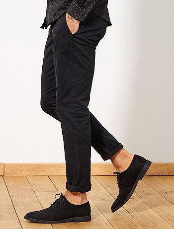 Pantalón chino de sarga de algodón elástica - Kiabi