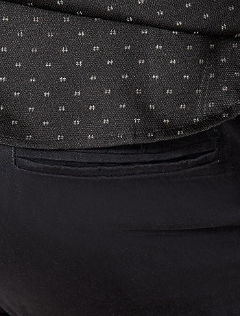 Pantalón chino de sarga de algodón elástica - Kiabi