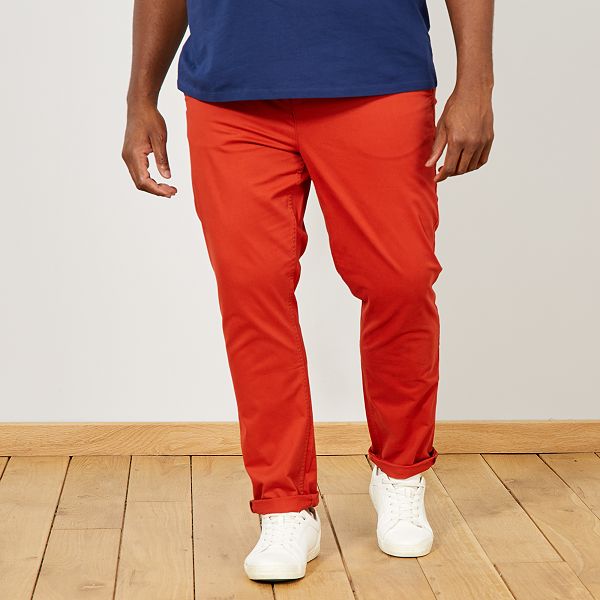 pantalones vans hombre naranja