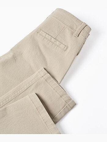 Pantalón Chino de Sarga slim fit