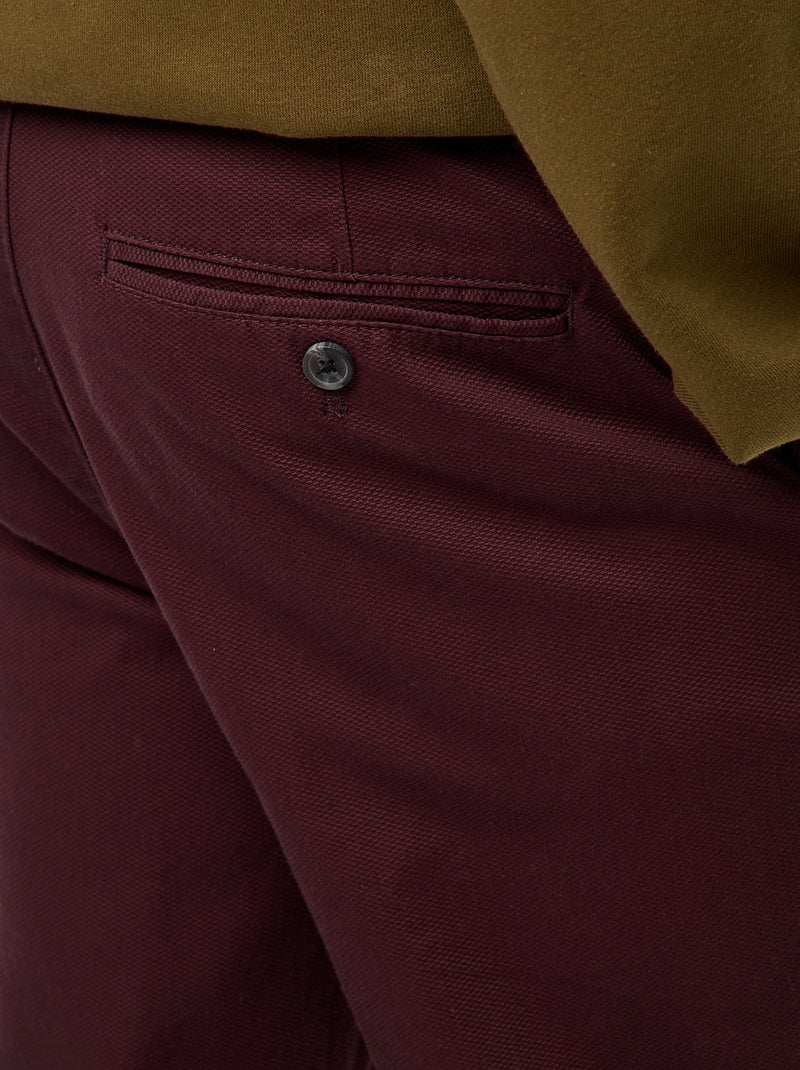 Pantalón chino de twill Purpura - Kiabi