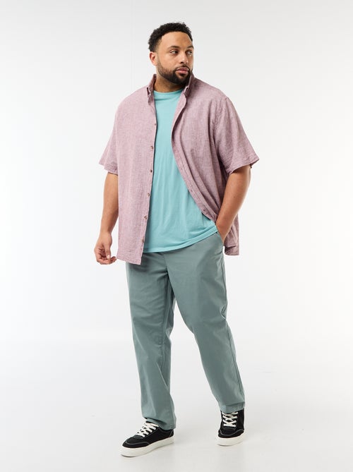 Pantalón chino en twill con cordones - Kiabi