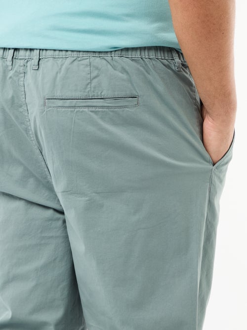 Pantalón chino en twill con cordones - Kiabi