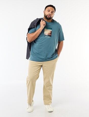 Pantalón chino en twill con cordones