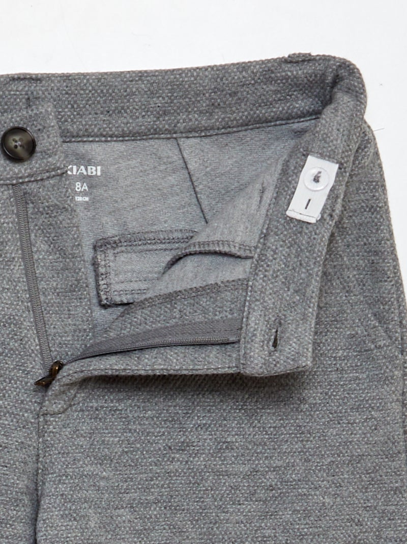 Pantalón chino GRIS - Kiabi