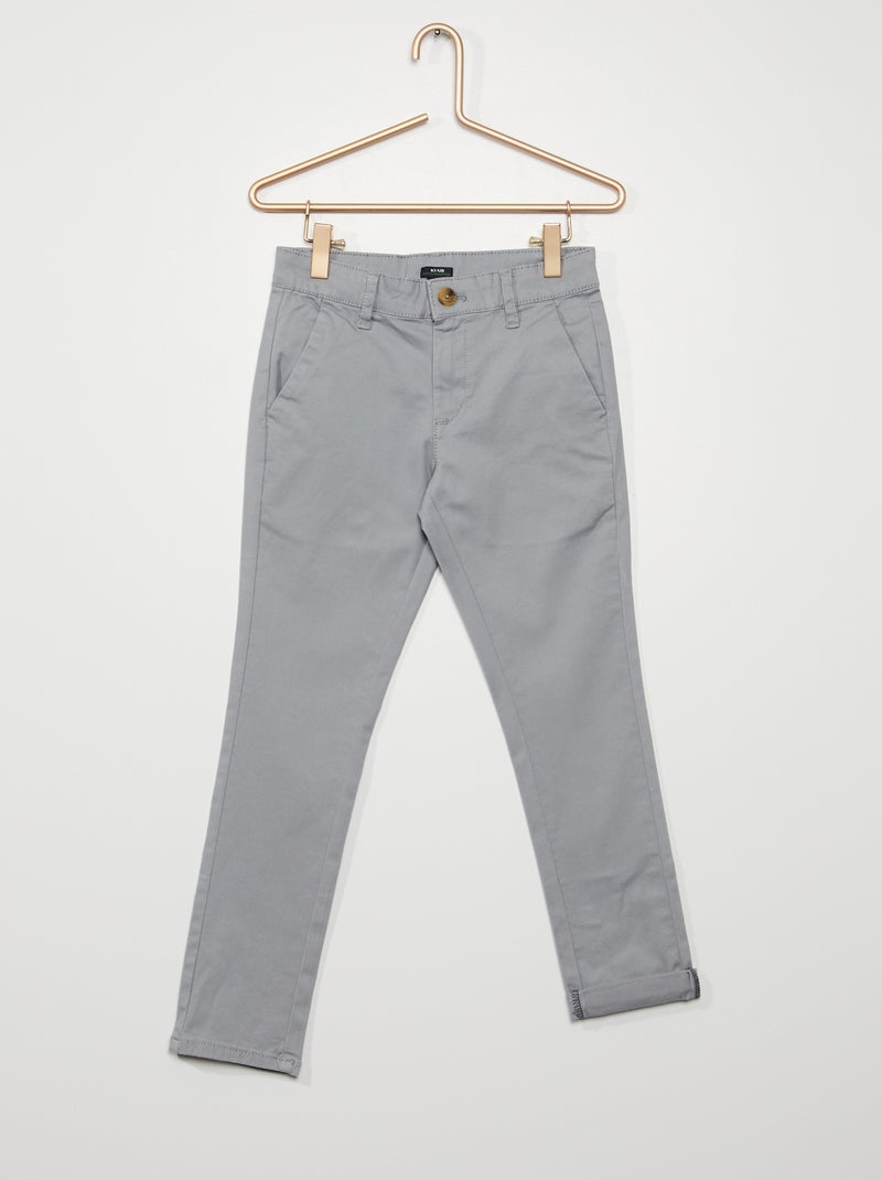 Pantalón chino Gris - Kiabi