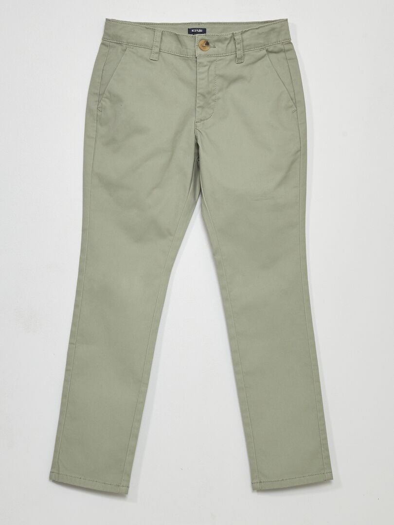 Pantalón chino gris - Kiabi