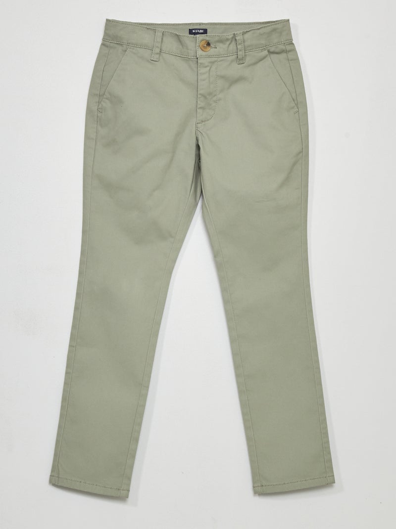 Pantalón chino gris - Kiabi