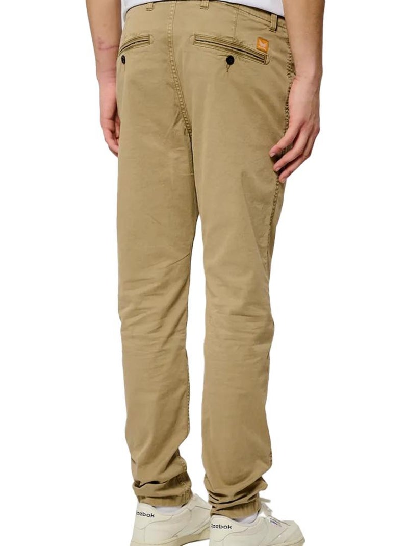 Pantalón chino hombre kaporal Marrón capuchino - Kiabi