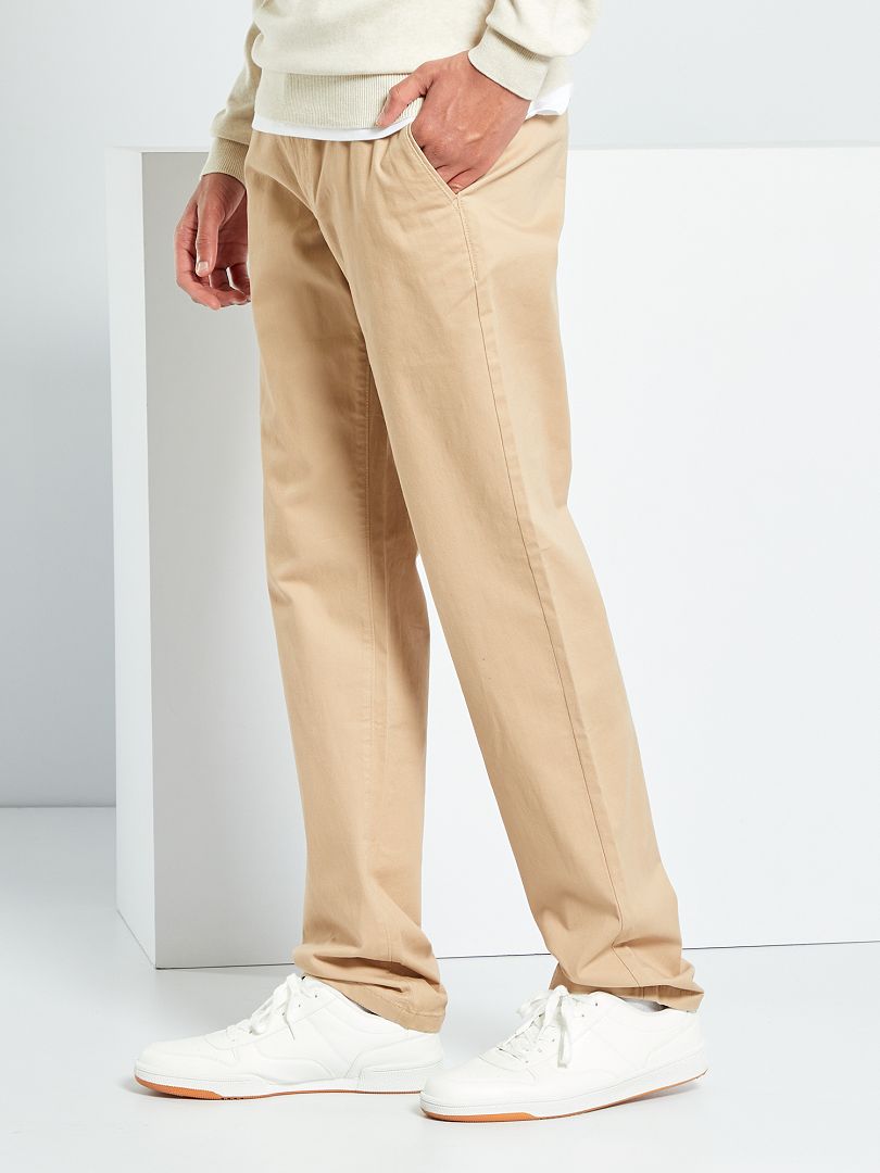 Pantalón chino slim L30 - BEIGE - Kiabi - 17.00€