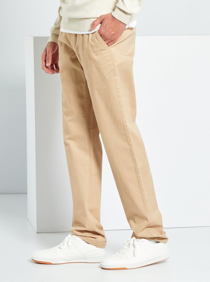 Pantalón chino L38 +1,95 m BEIGE - Kiabi