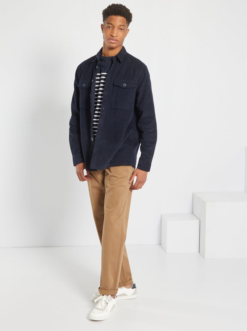 Pantalón chino L38 +1,95 m marrón - Kiabi