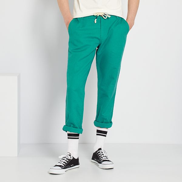 kiabi pantalon lino hombre Gran venta - OFF 63%