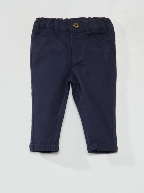 Pantalón chino liso - Kiabi