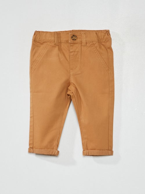 Pantalón chino liso - Kiabi