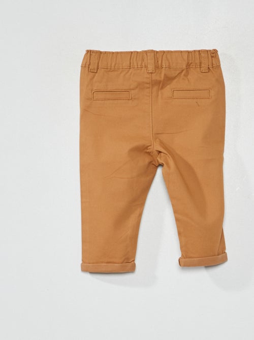 Pantalón chino liso - Kiabi