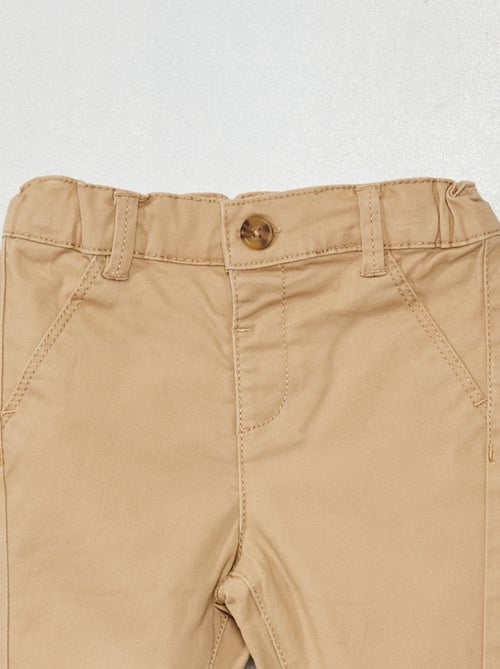 Pantalón chino liso - Kiabi