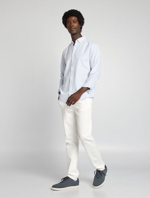 Pantalones chinos para hombre blanco Kiabi