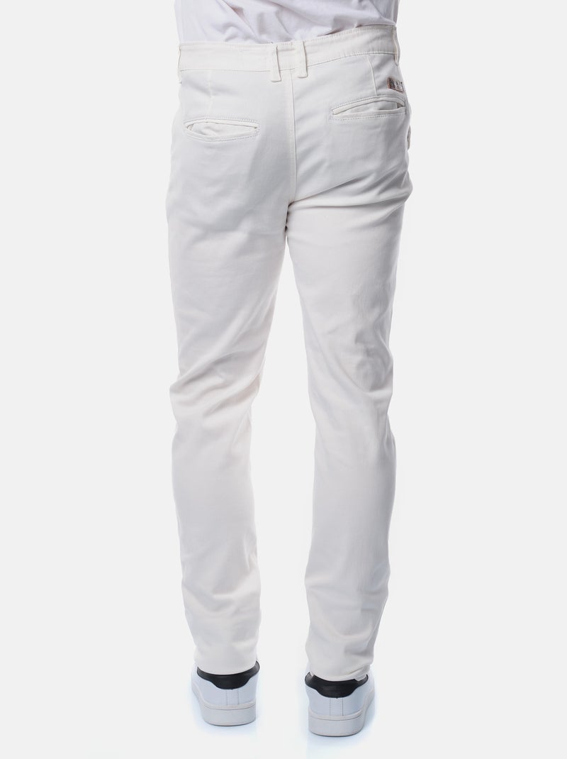 Pantalón chino liso Blanco roto - Kiabi
