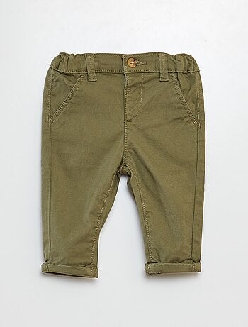 Pantalón chino liso