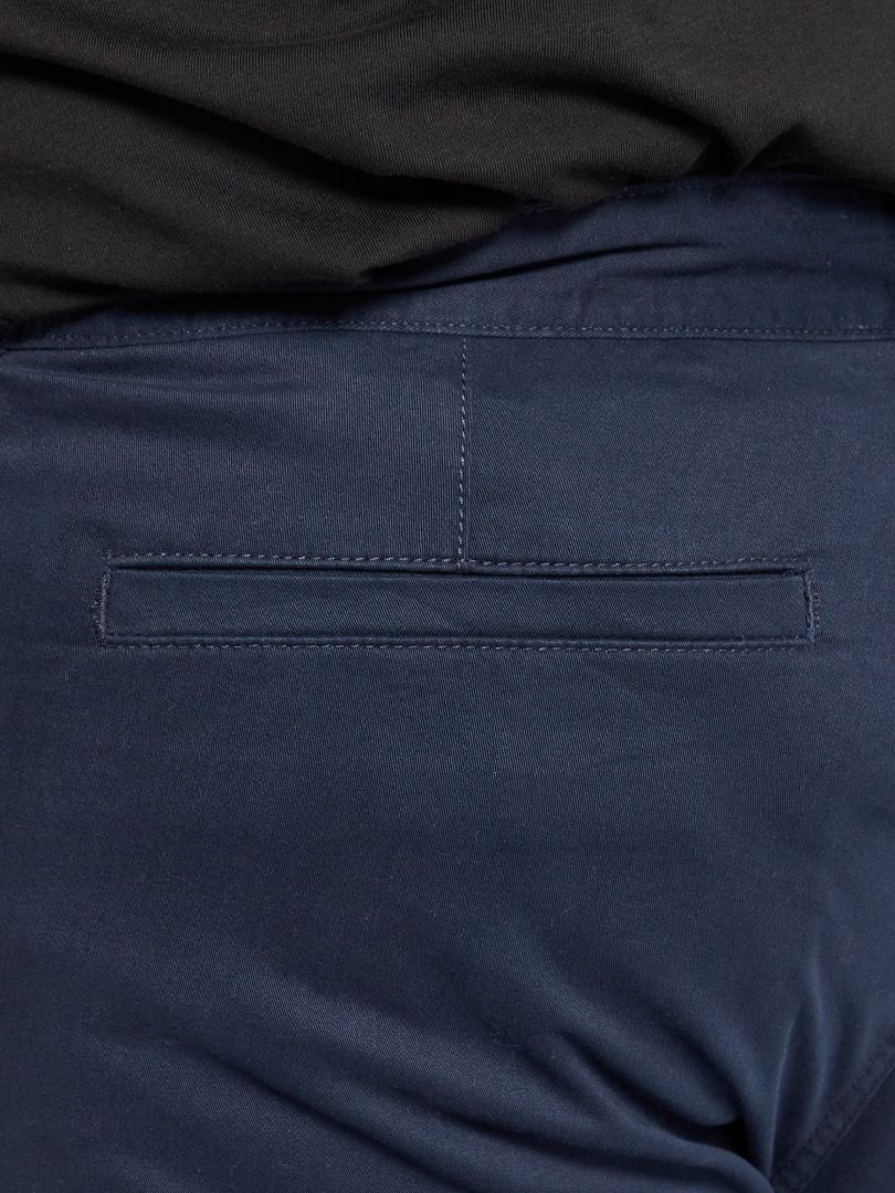 Pantalón chino recto - L30 azul - Kiabi