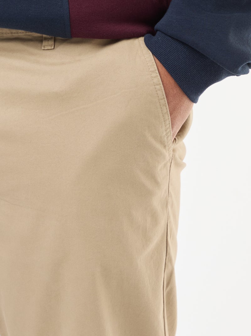 Pantalón chino recto - L30 Beige - Kiabi