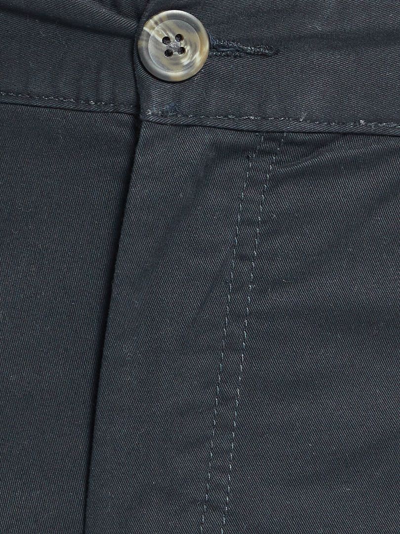 Pantalón chino recto - L30 Negro - Kiabi