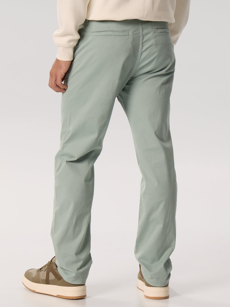 Pantalón chino recto  - L32 Azul - Kiabi
