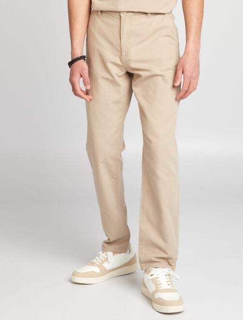 Pantalones de hombre - beige - Kiabi