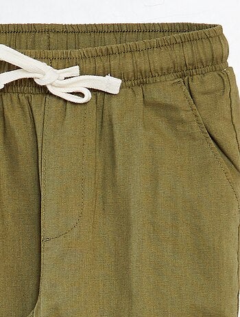 Pantalón chino recto con cordón