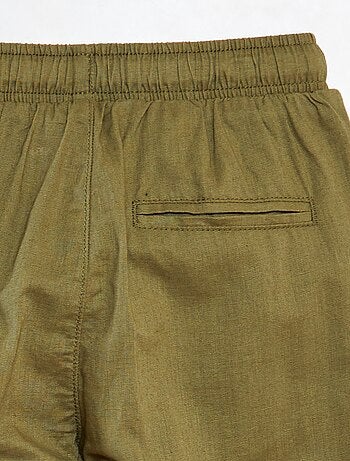Pantalón chino recto con cordón