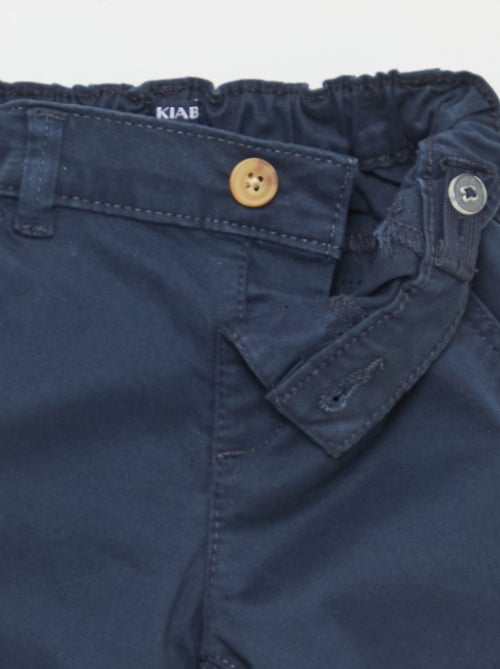 Pantalón chino recto de algodón elástico - Kiabi