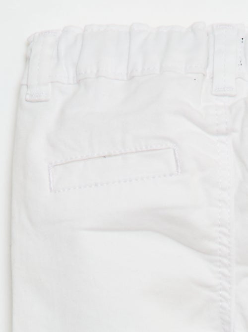 Pantalón chino recto de algodón elástico - Kiabi