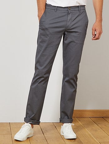 Hombre de más de 1’90m - Pantalón chino recto L36 +1,90 m - Kiabi