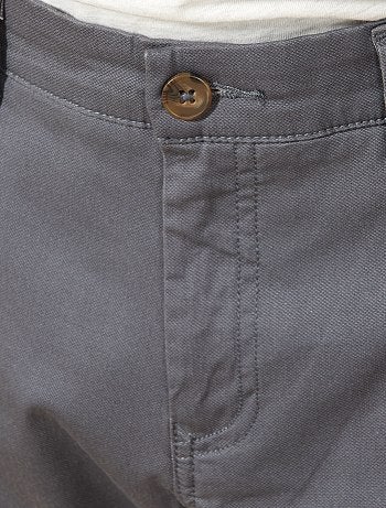 Pantalón chino regular de punto de piqué - Kiabi