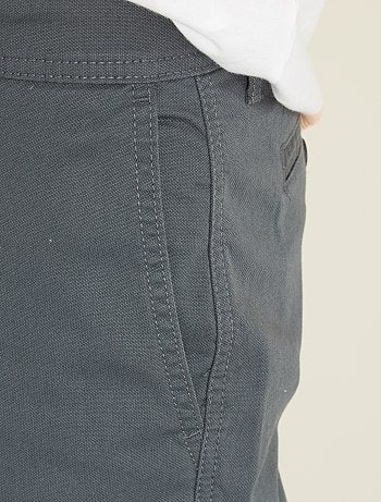 Pantalón chino regular de punto de piqué - Kiabi