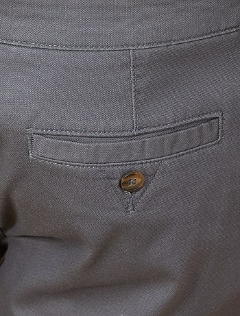 Pantalón chino regular de punto de piqué - Kiabi
